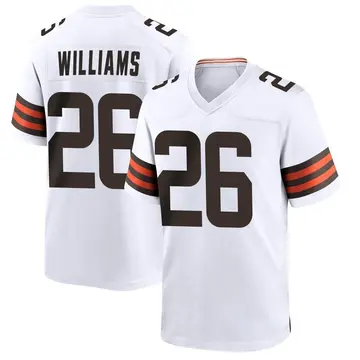 Men's Greedy Williams Cleveland Browns Game White Jersey