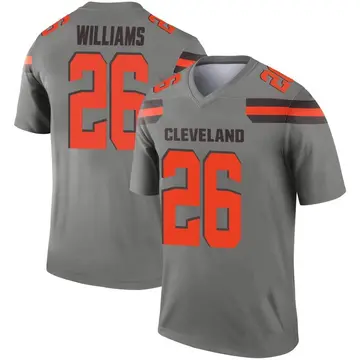 Men's Greedy Williams Cleveland Browns Legend Inverted Silver Jersey