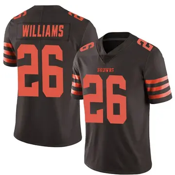 Men's Greedy Williams Cleveland Browns Limited Brown Color Rush Jersey