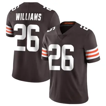 Men's Greedy Williams Cleveland Browns Limited Brown Team Color Vapor Untouchable Jersey