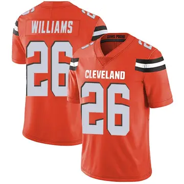 Men's Greedy Williams Cleveland Browns Limited Orange Alternate Vapor Untouchable Jersey