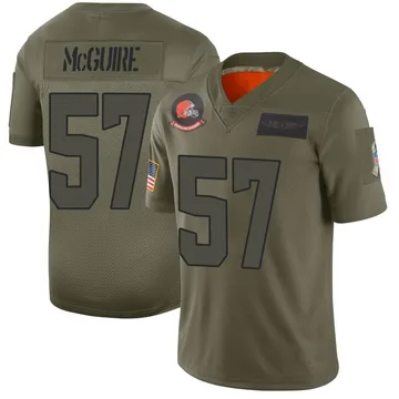 Men's Isaiah McGuire Cleveland Browns Limited Camo 2019 Salute to Service Jersey