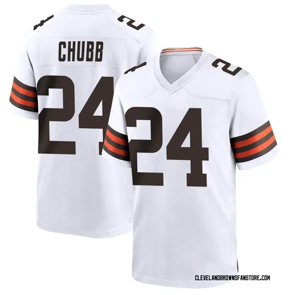 white nick chubb jersey