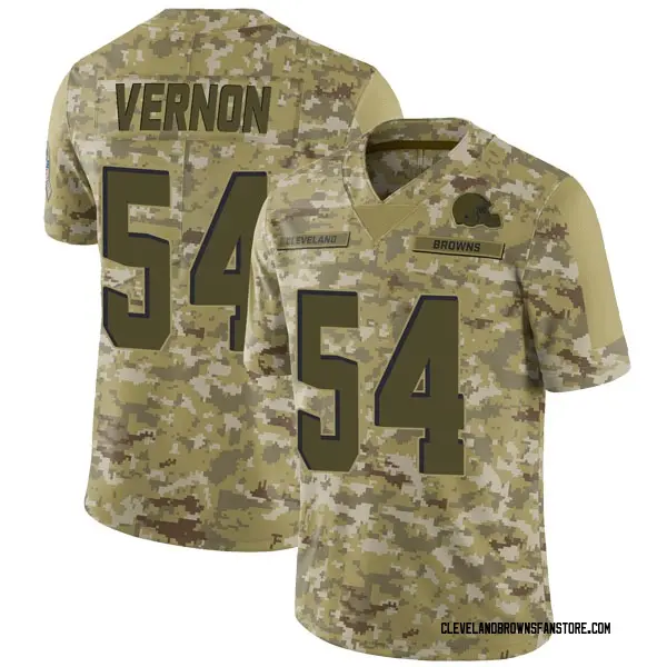Men's Olivier Vernon Cleveland Browns Limited Camo 2018 Salute to ...