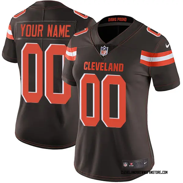 Women's Custom Cleveland Browns Limited 