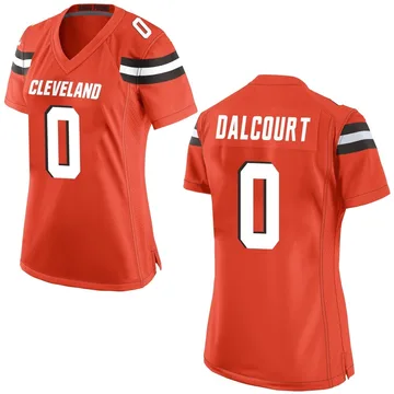 Women's Darrian Dalcourt Cleveland Browns Game Orange Alternate Jersey