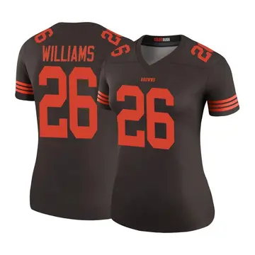 Women's Greedy Williams Cleveland Browns Legend Brown Color Rush Jersey