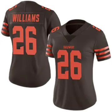 Women's Greedy Williams Cleveland Browns Limited Brown Color Rush Jersey
