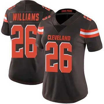 Women's Greedy Williams Cleveland Browns Limited Brown Team Color Vapor Untouchable Jersey