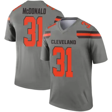 Youth Cade McDonald Cleveland Browns Legend Inverted Silver Jersey