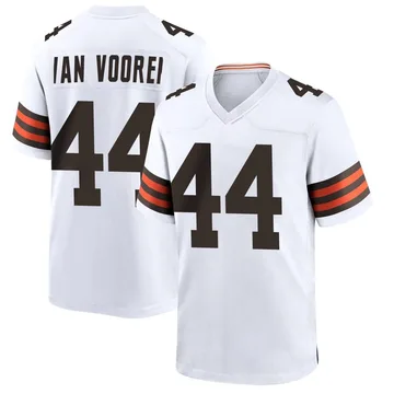 Youth Mitch Van Vooren Cleveland Browns Game White Jersey