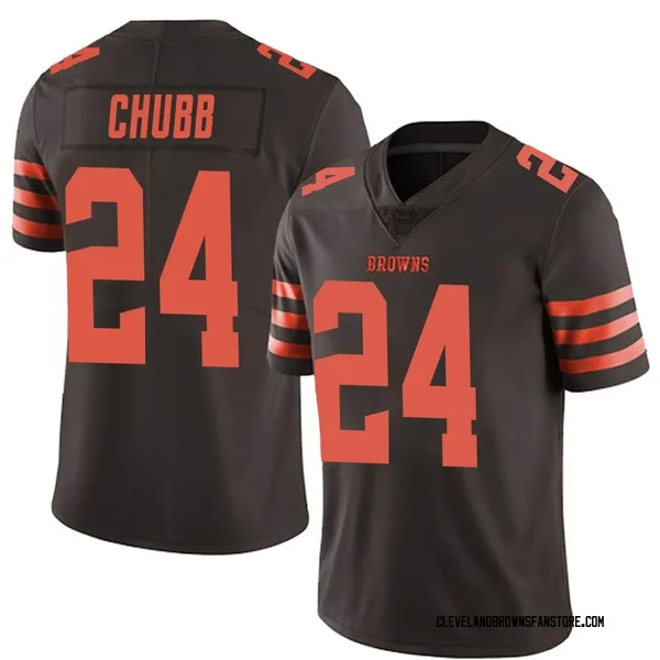 Youth Nick Chubb Cleveland Browns Limited Brown Color Rush Jersey